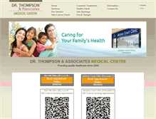 Tablet Screenshot of drthompsonassociates.com.au